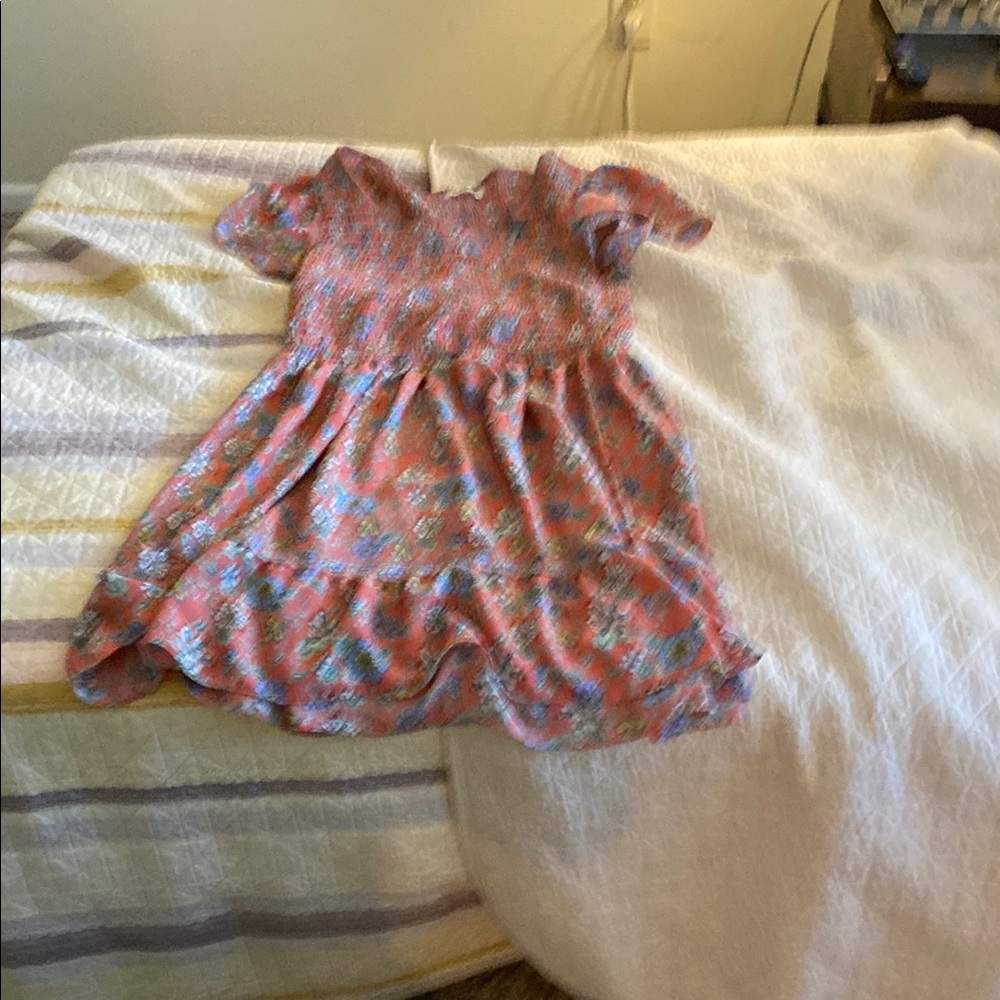 Floral Pink Kids Dress